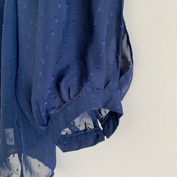 Xhilaration Sheer Open Sleeve Top - Picture 7 of 16